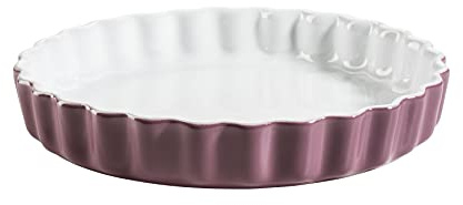 MÄSER Kitchen Time 931981 Moule à tarte rond en céramique avec bord ondulé Diamètre 27 cm