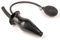 Rubberfashion Latex Butt Plug, Enema Analplug XL - aufblasbar mit Pumpe und Schlauchanschluß - Anal Dildo für Männer, Frauen und Paare schwarz 0.4mm Einheitsgröße