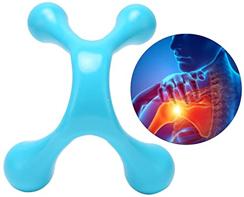 Mini Handheld 4 Punkt Massagegerät Vier Punkte 4 Punkt Therapeutisches Massagegerät Handmassagegerät Manuelles Triggerpunkt Lacrosse Massagegerät Ganzkörper Massagegerät für Taille