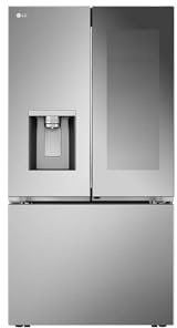 LG LRYKC2606S, 26 cu. ft. Smart Mirror InstaView® Counter-Depth MAX™ French Door Refrigerator with Four Types of Ice