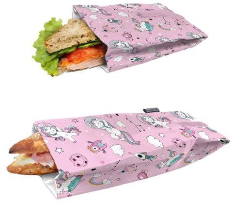 NERTHUS FIH 1454 Porta sandwich unicornios + Porta bocadillos unicornios