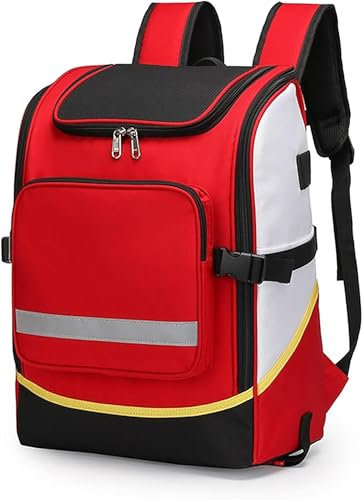 Notfallrucksack Leer, Erste Hilfe Rucksack Leer Professionell, First Responder Tasche Trauma Rucksack leer, für EMT, Sanitäter, Krankenschwestern, taktische Sanitäter, Home Care(Green,43 * 32 * 20CM)