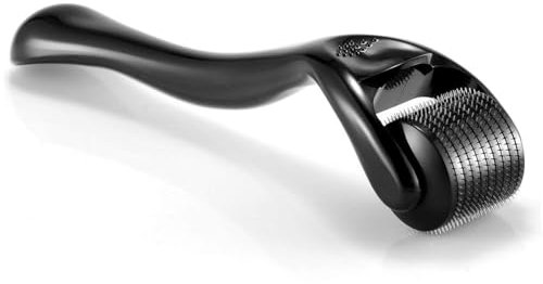 Bartroller 0.5 mm, Derma-Roller Haare mit 540 Nadeln, Bartroller Bartwuchs, BeardRoller für Haarausfall, Microneedling für Skin, Falten, Beard Growth, Haarpflege für Männer und Frauen