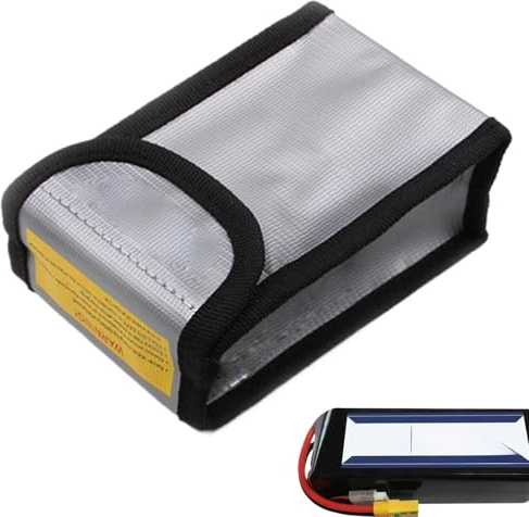 Brandsäker batterispåse, brandsäker batteribehållare Batterivakten | Bärbara säkerhetslådor för transport, slitsträckt laddningspåse