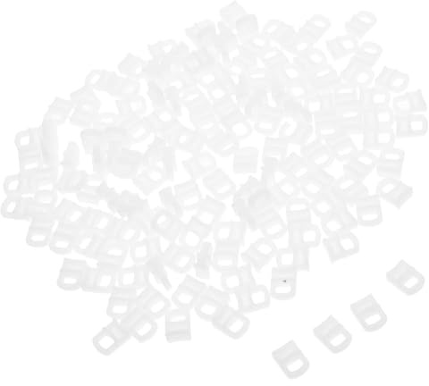 IMIKEYA Rideau Crochet pour Rail Glissant, 150 Pièces de Galets Coulissants en Plastique Blanc, pour Rail de Rideau Coulissant Compact et Fonctionnement Silencieux à Domicile ou Véhicule