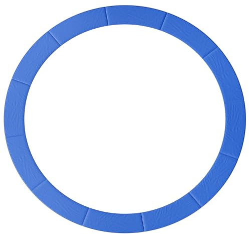 HOMCOM Coussin de Protection pour Trampoline de Remplacement Ø 366 cm bâche à Ressorts pour Trampoline résistant aux Rayons UV, Anti déchirure Bleu