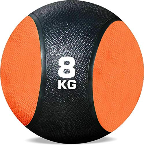 TnP Distribution 8KG Medicine Ball Rubber Med Bounce Slam Ball Functional Strength Training Gym Exercise Weight Lifting Crossfit MMA Plyometric Pilates Yoga Wall Ball Balls