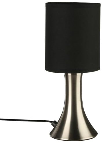 Atmosphera - Lampe tactile Toga noire - métal H28 cm