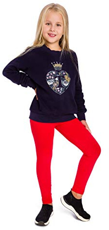 SOFTSAIL Filles Leggings Pleine Longueur Plaine Pantalon Coloré pour Enfants Collants Extensibles Jambes Minces Coton Bébé Ultra Doux Jeu Scolaire 1 an - 13 Ans Enfant