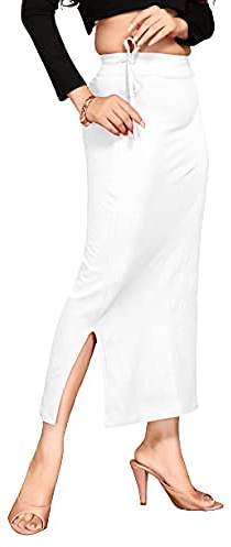 ALYNE Women's Blended Saree Shapewear Petticoat, Blended FullElastic with Drawstring Saree Shapewear, Skirts for Women,Shape Wear Dress for Saree