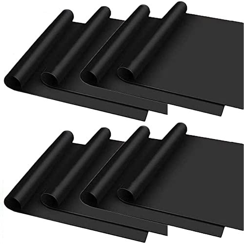 6 X BBQ Grill Mat Non Stick Reusable Oven Liners Baking Sheets for Grills Ovens, Electric, Charcoal