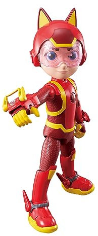 Petronix Defenders EU820511 - Extra Große Matt Actionfigur mit 9 Gelenkpunkten, ca. 35 cm große Spielfigur für Kinder, bewegliche Matt-Figur mit Lichtern und Geräuschen