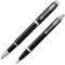 Parker IM Set Kugelschreiber und Rollerball, Schwarz, mit Chrom-Finish