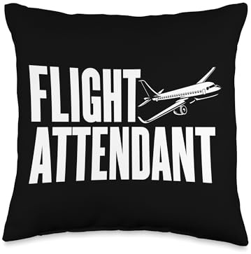Flight Attendant Stewardess Cabin Crew Flight Attendant Throw Pillow