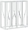 HEFZGDB Konsolentisch Silbern 70x30x70 cm Edelstahl und Glas Coffee Table Living Room Beistelltisch Couch Couchtisch Klein Beistelltische für Balkon Schlafzimmer Arbeitszimmer Speisesaal