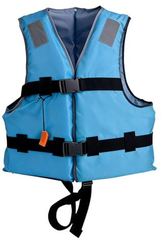 Swim Vest Unisex Swim Jackets with Safety Strap and Whistle Reflective Strips Waterproof Waistcoat Gilet Swimsuit for Pool Summer Kayaking Beach Play Snorkeling Holiday