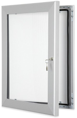 XL Displays - Bacheca con chiusura esterna, non appuntabile, in formato A2 (4 x A4), con guarnizione impermeabile, per uso in interni o in esterni
