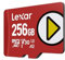 Lexar Play Micro SD Karte 256GB, microSDXC UHS-I, bis zu 205 MB/s Lesen, 140 MB/s Schreiben, Klasse 10, U3, V30, A2, 4K-Video, Hochgeschwindigkeitskarte für Switch/tragbare Spielgeräte/Smartphones