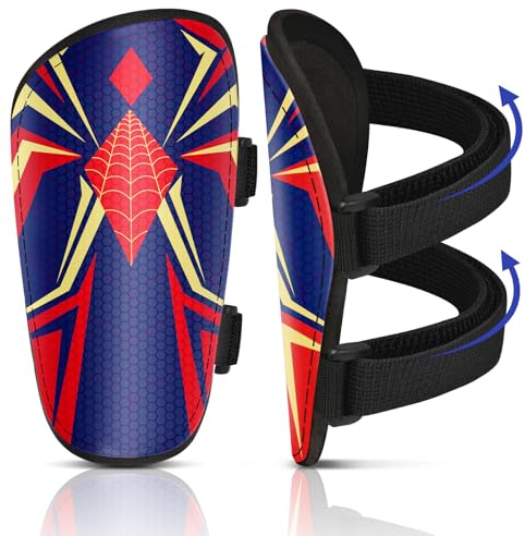 Shin Guards Soccer Kids Boys Girls, Shin Guard Protection Gear for 2-7 Years Old, Football Shin Pads with Adjustable Straps