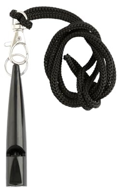 Bojueshaw Dog Training Whistle with Lanyard,High-Frequency Recall Whistle for All Breeds,Standard Pitch,Long-Range & Weatherproof(Black)