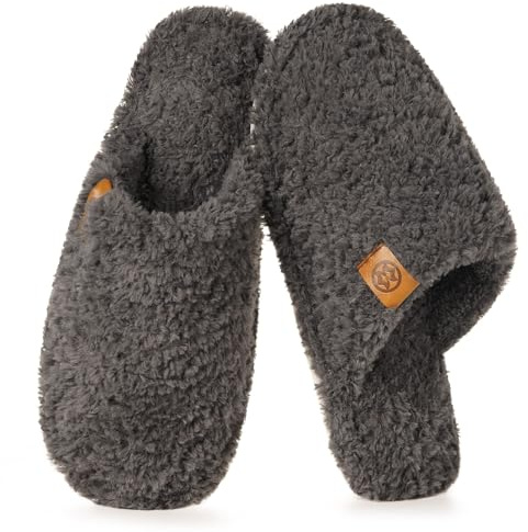 Zapatillas Casa Mujer Hombre Cómoda Espuma de Memoria Cálido Pantuflas Punta Cerrada Antideslizante Slippers