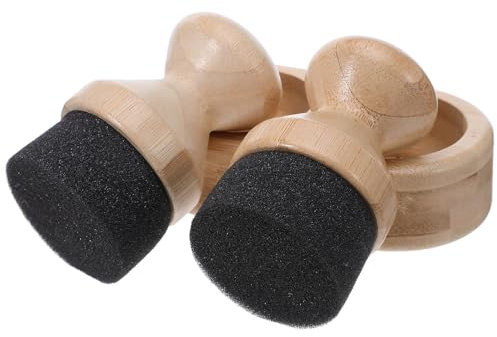 DECOMELODY Skärbräde Oljesprejare i Bambufiber Ergonomisk Vaxapplicator för Jämn Applicering av Mineralolja Skyddar Träytor mot Sprickor och Fläckar för Kök och Träredskap