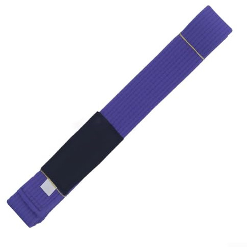 Cinturón de Jiu Jitsu brasileño de algodón de larga duración para uso consistente tanto en instrucciones como en libre rodamiento (A1 morado)