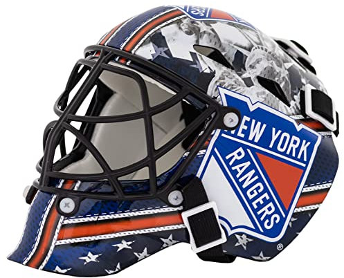 Franklin Sports Eishockey-Sammelartikel Torwart-Helm mini, Design: Logo Einer NHL-Mannschaft, Unisex, 7784F20, Navy, Einheitsgröße
