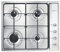 SMEG Gaskochfeld SELEZIONE - S64S, Edelstahlfarben/schwarz