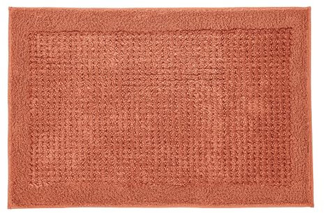 Kleine Wolke Badteppich, Baumwolle, Terracotta, 60x90cm
