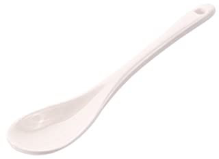 LIFKOME 5 Teilig Porzellan Suppenlöffel Mit Langem Griff Keramik Esslöffel Für Asiatische Suppen Wiederverwendbare Kleine Löffel Für Küche Und Catering