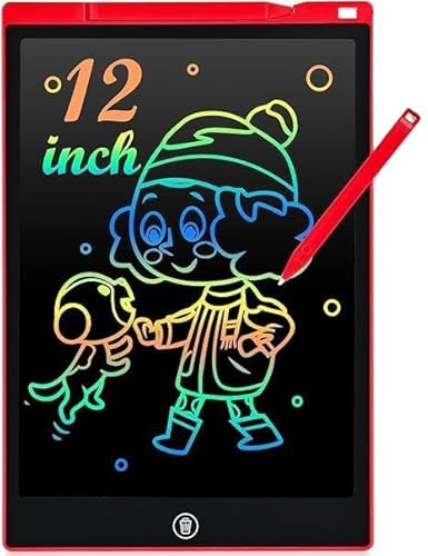 LCD Schreibtafel Kinder 12 Zoll,cimetech Zaubertafel mit Stift, Elastisches Seil, Augenschutz Maltafel mit Sperr-& Löschfunktion Weihnachten Kinder Geschenke Spielzeug 3 4 5 6 7 8 jahre Mädchen Junge