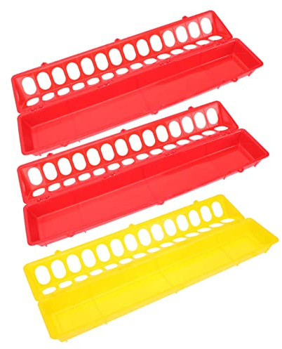 Kisangel 3 Piezas Comedero para Palomas para Comederos para Pájaros Ranuras para Jaulas de Palomas Suministros para Pájaros