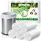 Expspru Small Bin Bags 5L Mini Pedal Bin Liners White Wastebasket Bin Bigs for Bathroom, Office, Kitchen, Bedroom,120 Count