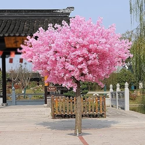 Artificiellt Träd Inomhus Dekorativt Artificiellt Körsbärsträd, Silk Blossom Tree, Realistiskt Konstgjort Körsbärsträd, Vackert Körsbärsblomningsträd Dekoration(150cmx120cm)