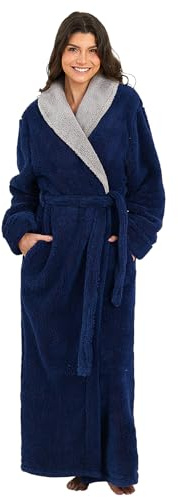 PUTUO Robe de Chambre Femme Polaire: Peignoir de Bain pour Femme Longue Hiver Chaud Peignoir