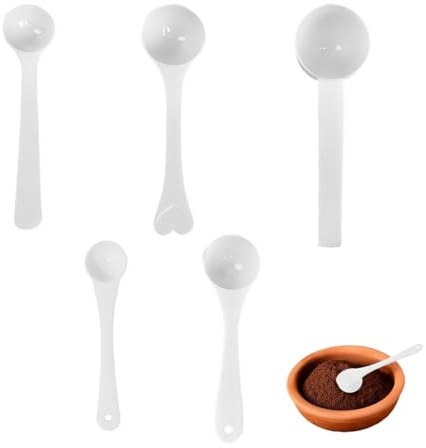 LACHT Cucharas dosificadoras, proteínas en polvo, café, 0.5g, 1g, 2g, 3g, 5g, cucharas de proteínas, cucharas medidoras de gramo, cucharas medidoras de 5 g con escala