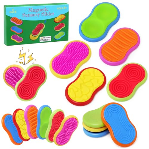 LEADSTAR Fidget Leksaker för Barn Vuxna, 6 Stycken Sensorisk Autism Leksak Magnetisk Stressavlastare Leksaker Autism Spel Att Koncentrera, Anti Stress Tysta Prylar, Presentidé