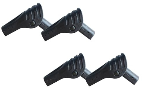 VALICLUD Kit de 4 Conectores de Nailon Negro para Varillas de Tienda de Campaña 8.5 Mm, Juntas Plegables Resistentes Intemperie para Accesorios de Camping y Reparación al Aire Libre