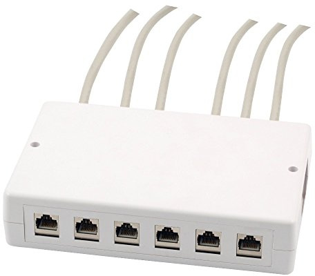 EFB-Elektronik Keystone AP 6/12 Port Surface Mounted Box for Modules Plastic Housing for Clean Installation Surface-Mounted