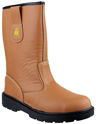 Amblers Safety FS124 Adults Safety Tan Rigger Boot - Size 6 UK - Brown