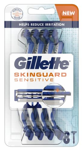 Gillette SkinGuard - Rasoio usa e getta per pelli sensibili x8