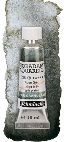 Schmincke – HORADAM® AQUARELL, Super Granulation, Auen Grau, 15 ml, sehr stark granulierende Farbtöne, feinste, supergranulierende Aquarellfarben