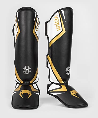 Venum Contender 2.0 Schienbeinschoner - Schwarz/Weiß/Gold - M