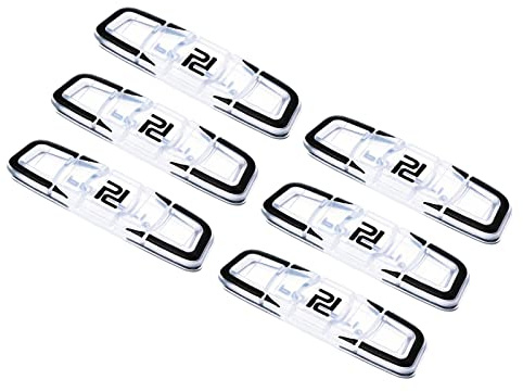 PATIKIL Tennis Racket Vibration Dampener, 6 Pack Soft Silicone Racquet Shock Absorber String Damping, Black