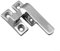 Oniissy 304 Stainless Steel Lock Handle For Casement Shutters Silver Finish, Casement Stay Window Latch Lock Stainless Steel Heavy Duty Casement Stay Adjuster(Small right)