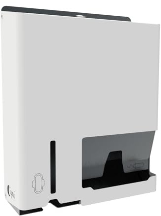Distributeur de Protections Hygiéniques Murale – 2 Colonnes – pour Serviettes Hygiéniques et Tampons – Acier Galvanisé thermolaqué – pour Ecoles, Lieux Publics - Iyni (1, Blanc Anthracite)