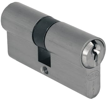 Amig - Låscylinder - Storlek: 90 mm (40-50) - 6 stift - Anti-dricks- och stötskyddssystem - Borrskydd - Inkluderar 3 nycklar - 65 mm fästskruv