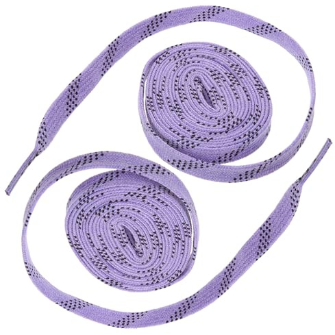 JOINPAYA Lacets de Chaussures Cirés en Polyester et Coton Résistants à L'usure Haute Résistance et Résistance Froid pour Patins à Glace pour Sports de Glace