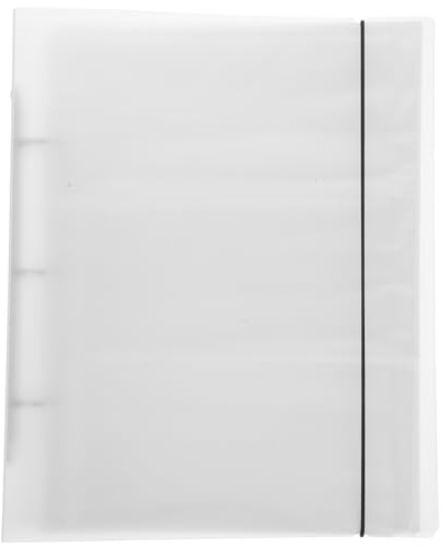DEARMAMY Álbum de Fotos Portátil para Entradas y Tarjetas Carpeta de Anillas 30 Hojas Interiores de 3 Bolsillos Funda de PVC Resistente y Diseño Transparente para Organizar Recuerdos de